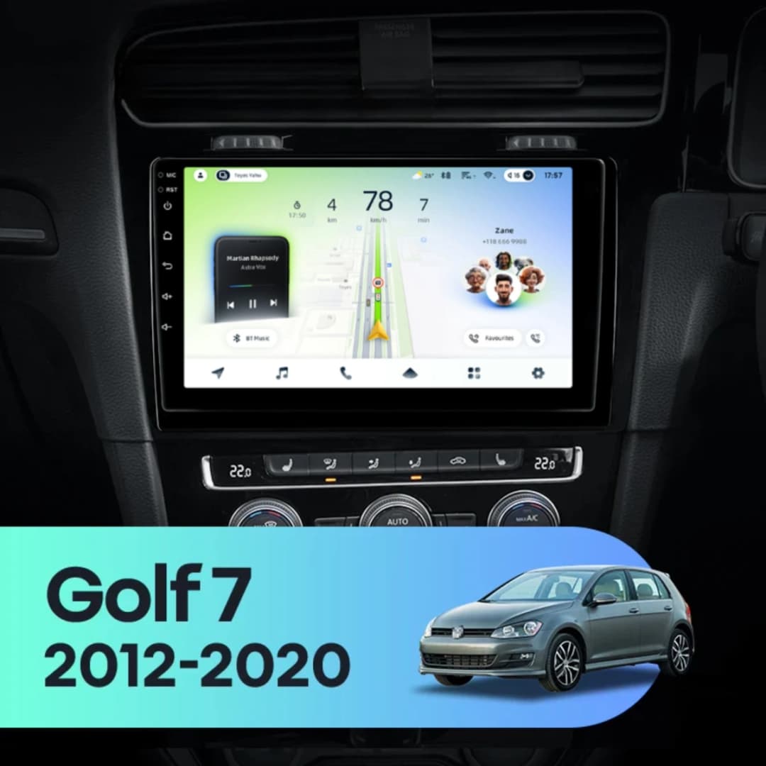 Navigatie Auto Teyes CC4L DTS Volkswagen Golf 7 2012-2020 6+64GB 10.2" QLED Qualcomm 2Ghz, Android 4G Bluetooth 5.1 DSP