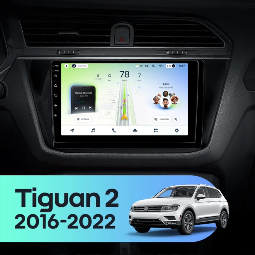Navigatie Auto Teyes CC4L DTS Volkswagen Tiguan 2 2016-2023 6+64GB 10.2" QLED Qualcomm 2Ghz, Android 4G Bluetooth 5.1 DSP