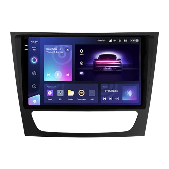 Navigatie Auto Teyes CC3 2K Mercedes-Benz E Class W211 2002-2009 4+64GB 9.5" QLED Octa-core 2Ghz Android 4G Bluetooth 5.1 DSP