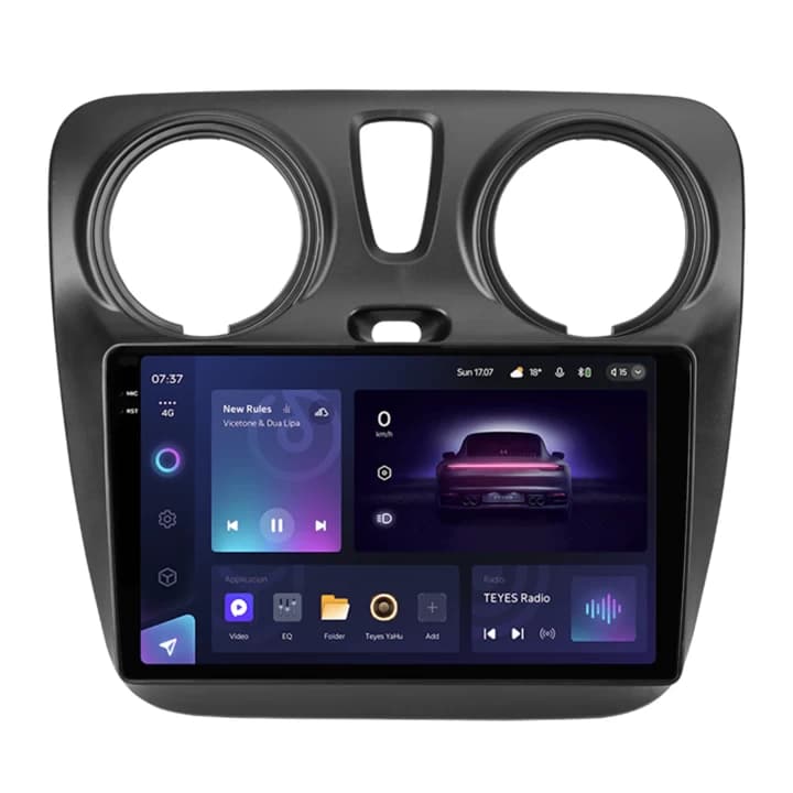 Navigatie Auto Teyes CC3 2K Dacia Dokker 2012-2020 6+128GB 9.5" QLED Octa-core 2Ghz, Android 4G Bluetooth 5.1 DSP