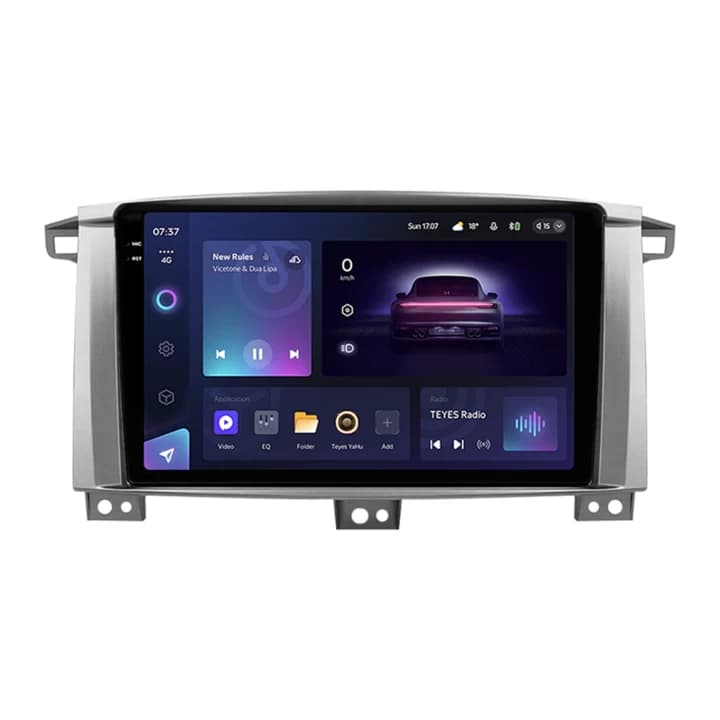 Navigatie Auto Teyes CC3 2K Toyota Land Cruiser LC J100 2002-2007 4+64GB 9.5" QLED Octa-core 2Ghz, Android 4G Bluetooth 5.1 DSP