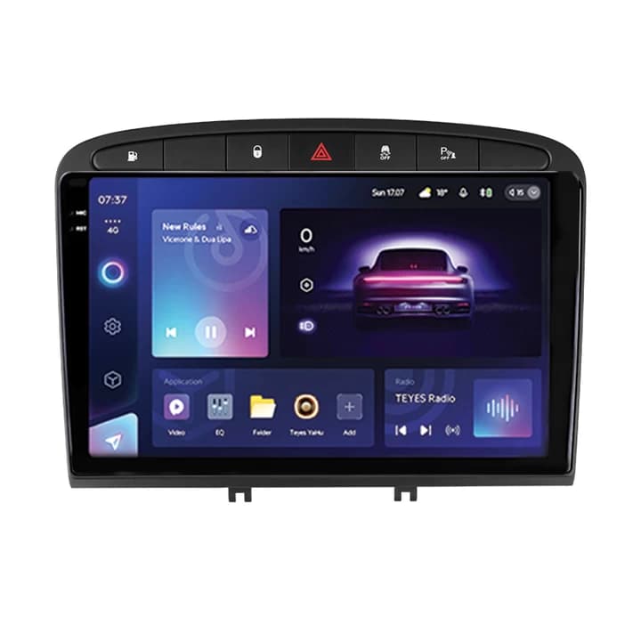 Navigatie Auto Teyes CC3 2K Peugeot 308 2007-2015 4+64GB 9.5" QLED Octa-core 2Ghz, Android 4G Bluetooth 5.1 DSP