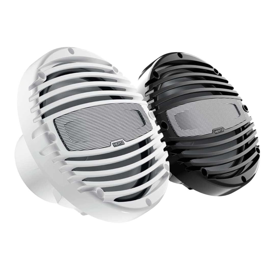 Difuzoare Marine Hertz HMX 8 TW / TC, Alb / Negru, set coaxial 2 căi 200MM, 100W RMS