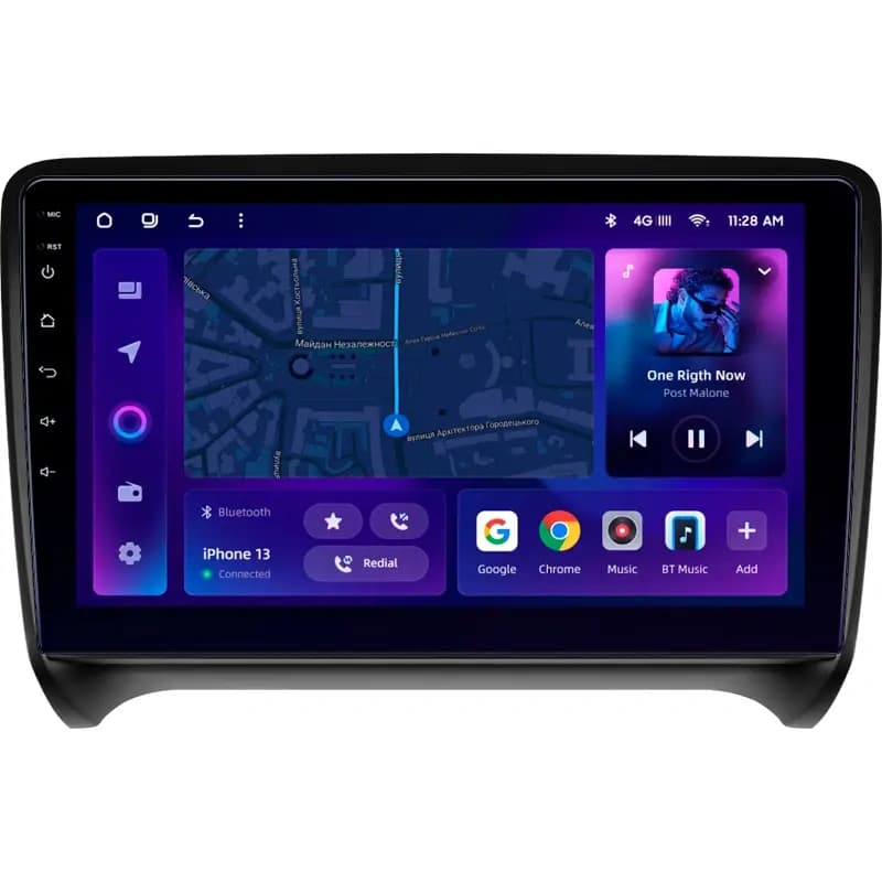Navigatie Auto MOSS M2 Audi TT 8J 2006-2014 4+64GB 9" IPS Octa-core 1.6Ghz, Android 4G Bluetooth 5.1 DSP