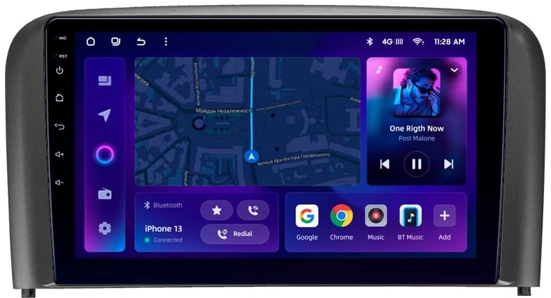 Navigatie Auto MOSS M2 Volvo S80 1998-2006 4+64GB 9" IPS Octa-core 1.6Ghz, Android 4G Bluetooth 5.1 DSP