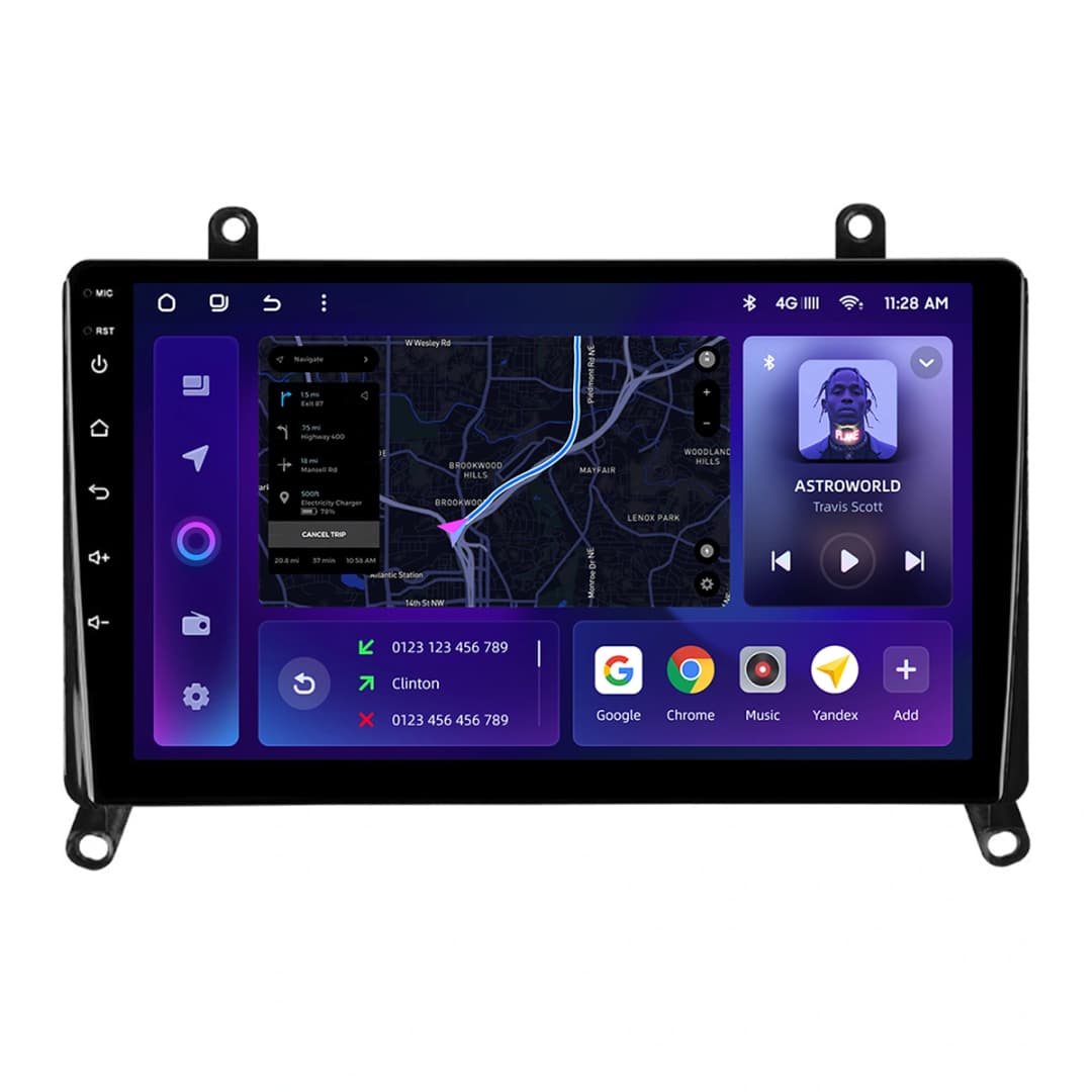 Navigatie Auto MOSS M2 Toyota Hiace H300 6 2019-2022 4+64GB 9" IPS Octa-core 1.6Ghz, Android 4G Bluetooth 5.1 DSP