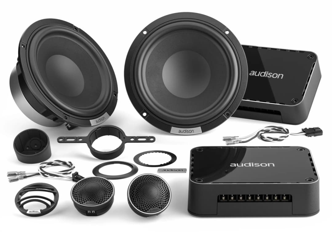 Difuzoare Auto Audison Voce AVK 6 P II, set, sistem 2 căi, 165mm, 150W RMS, 4Ω, set 4 difuzoare + accesorii
