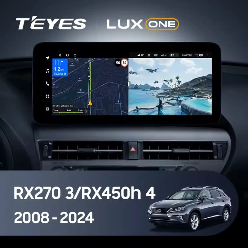 Navigatie Auto Teyes Lux One 360° Lexus RX 2012-2015 6+128GB 12.3" IPS Octa-core 2Ghz, Android 4G Bluetooth 5.1 DSP
