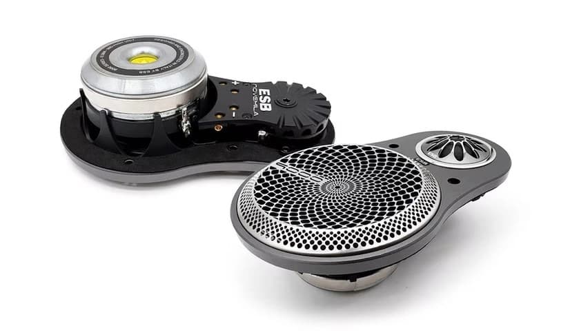 Difuzoare auto ESB 9000 9.UMA, set sistem 2 căi, 77mm, 110 W RMS, 4Ω, 4 difuzoare