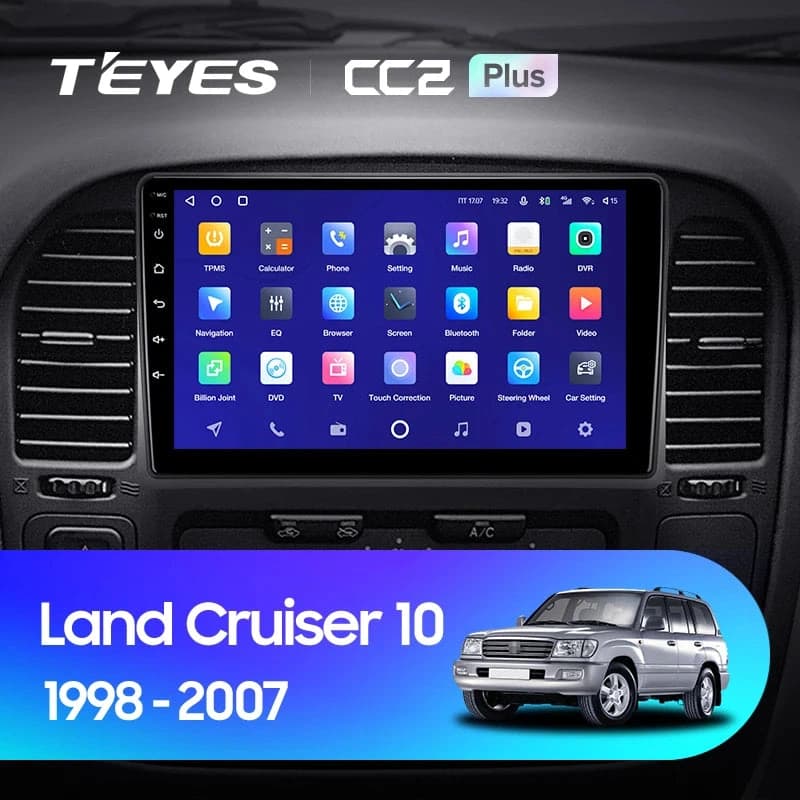 Navigatie Auto cu Asistenta AI Teyes CC4 PRO Toyota Land Cruiser J100 1998-2007 8+128GB 9.5" QLED, Android 13, 5G, 7.1 DSP, CarPlay