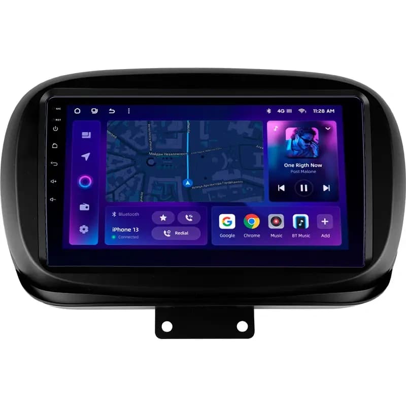 Navigatie Auto MOSS M3 Fiat 500X 2014-2018 4+32GB 9" QLED Octa-core 2Ghz, Android 4G Bluetooth 5.1 DSP