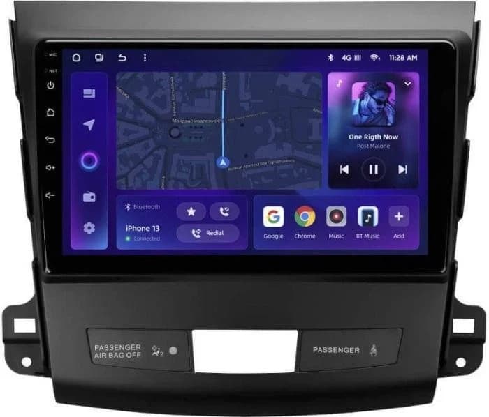 Navigatie Auto MOSS M3 Mitsubishi Outlander 2 2007-2013 4+32GB 9" QLED Octa-core 2Ghz, Android 4G Bluetooth 5.1 DSP