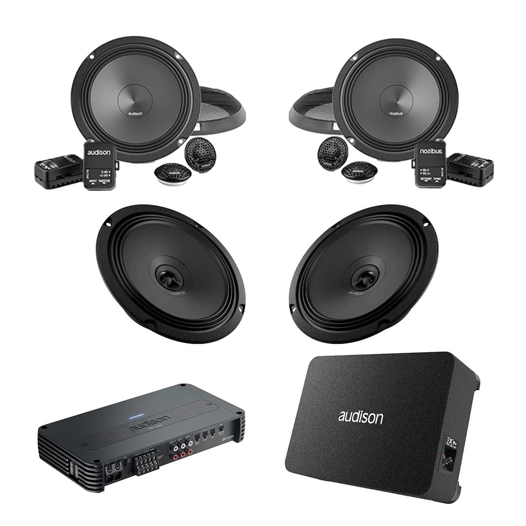 Pachet difuzoare auto cu subwoofer Ssangyong - KGM Tivoli 2015 - Prezent Audison Prima 1010 W