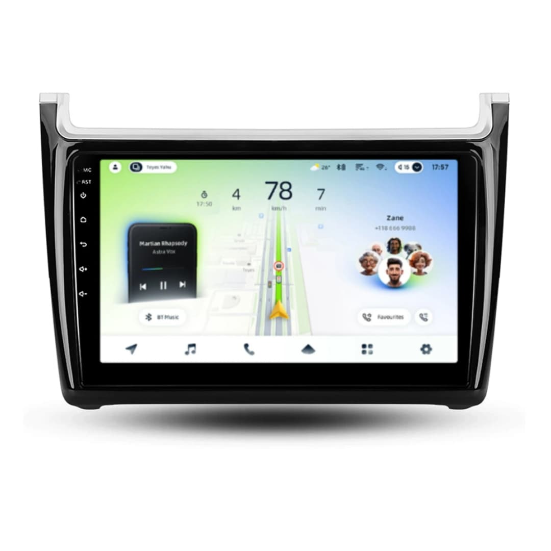 Navigatie Auto Teyes CC4L DTS Volkswagen Polo 5 2008-2020 6+64GB 9" QLED Qualcomm 2Ghz, Android 4G Bluetooth 5.1 DSP