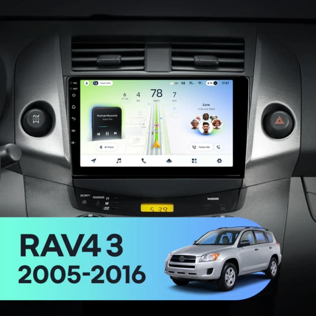 Navigatie Auto Teyes CC4L DTS Toyota RAV4 XA30 2005-2013 6+64GB 9" QLED Qualcomm 2Ghz, Android 4G Bluetooth 5.1 DSP