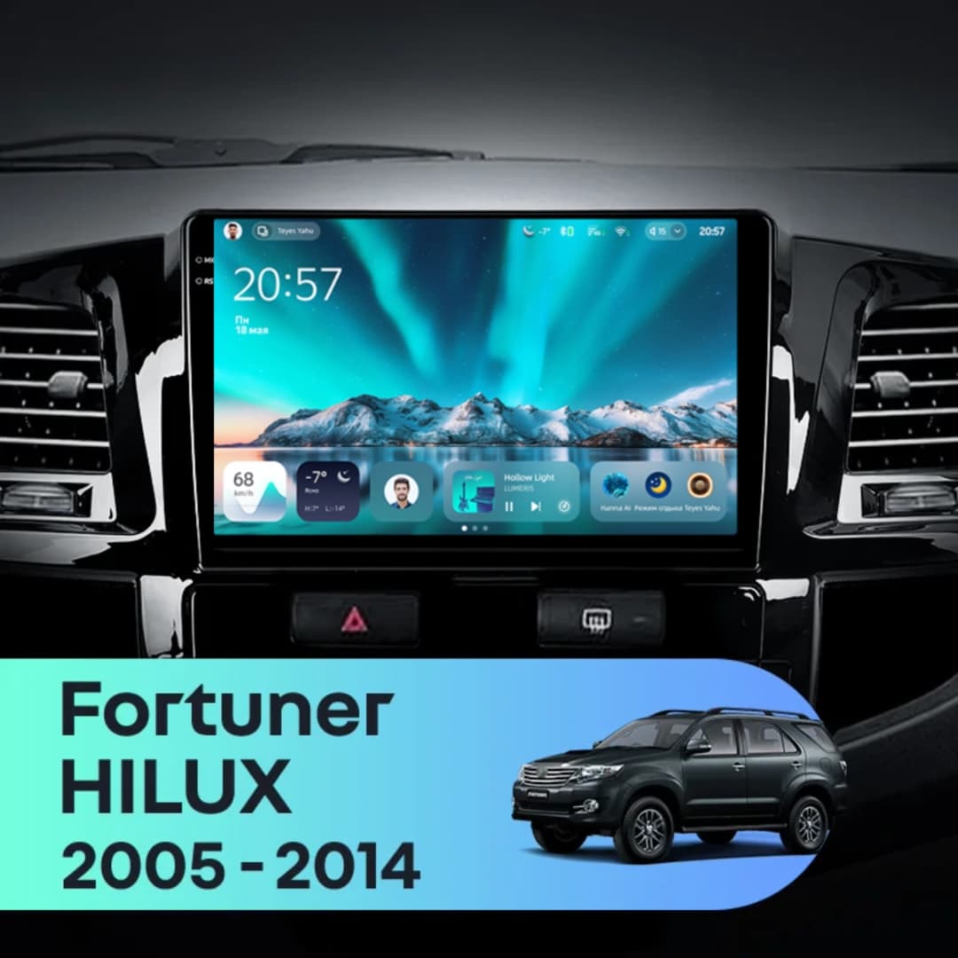 Navigatie Auto Teyes CC4 Toyota Hilux 2005-2015 6+128GB 9.5" QLED Octa-core 2.7Ghz, Android 4G Bluetooth 5.1 DSP