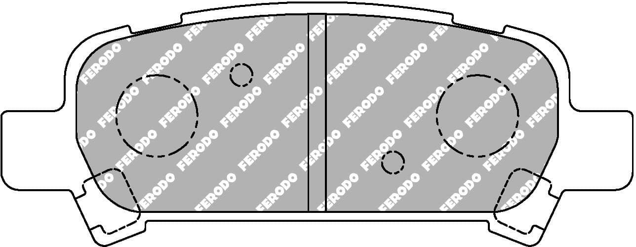 set placute frana,frana disc FERODO FCP1333H