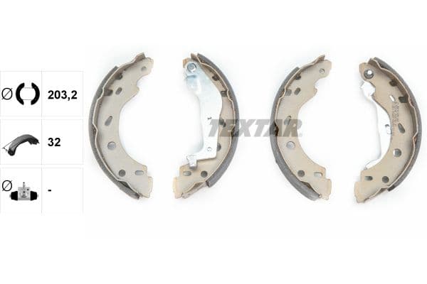 Set saboti frana TEXTAR 91057400
