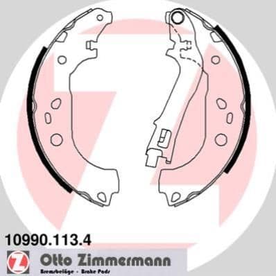 Set saboti frana ZIMMERMANN 10990.113.4