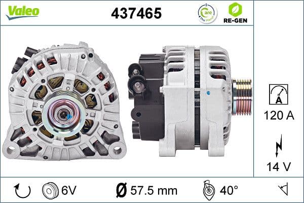 Generator / Alternator VALEO 437465