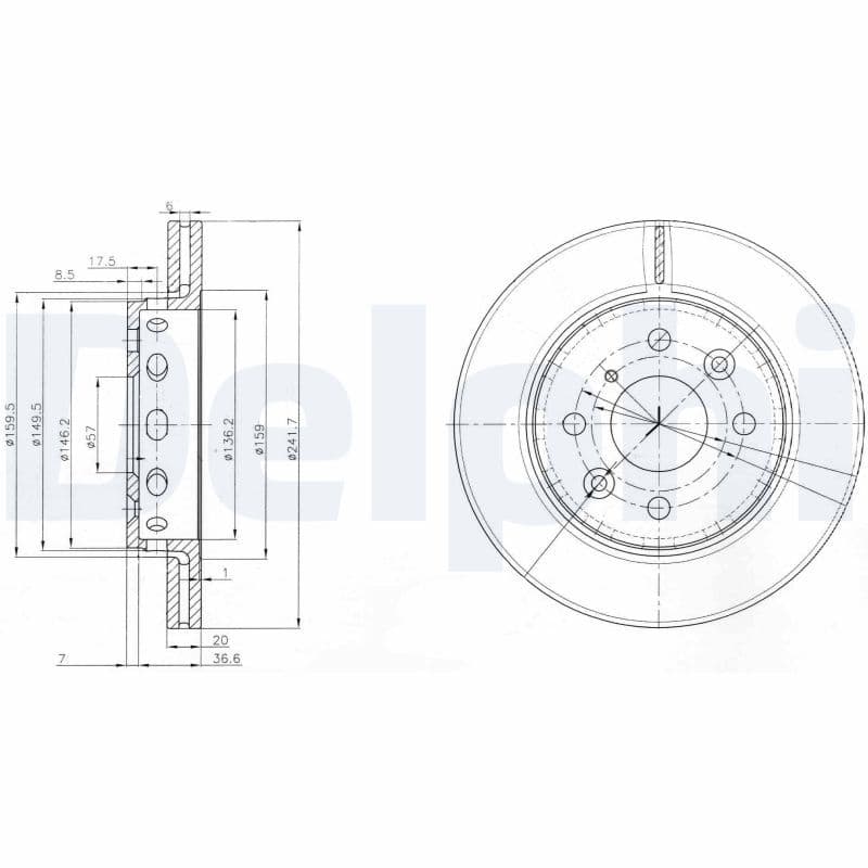 Disc frana DELPHI BG3074