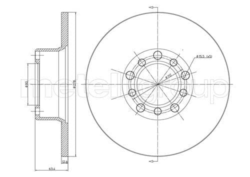 Disc frana METELLI 23-0046