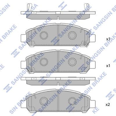 set placute frana,frana disc HI-Q SP1454