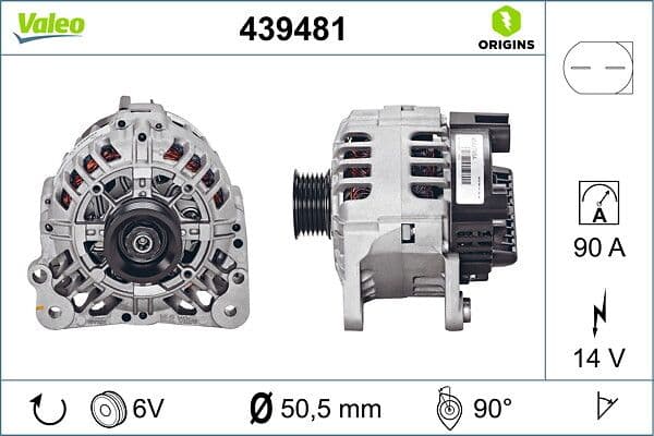 Generator / Alternator VALEO 439481