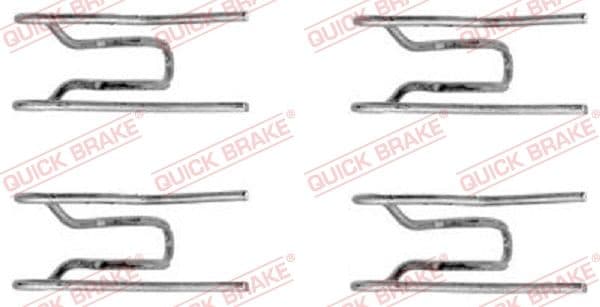 Set accesorii, placute frana QUICK BRAKE 109-1152