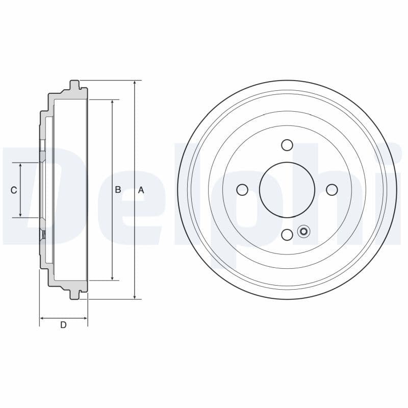 Tambur frana DELPHI BF633