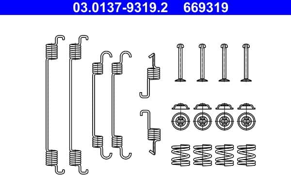 Set accesorii, sabot de frana ATE 03.0137-9319.2