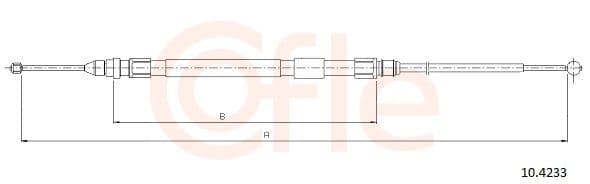 Cablu, frana de parcare COFLE 10.4233