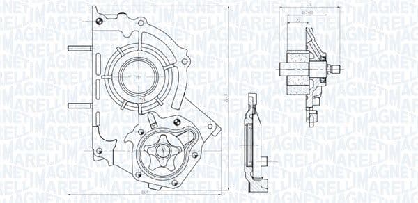 Pompa ulei MAGNETI MARELLI 351516000147