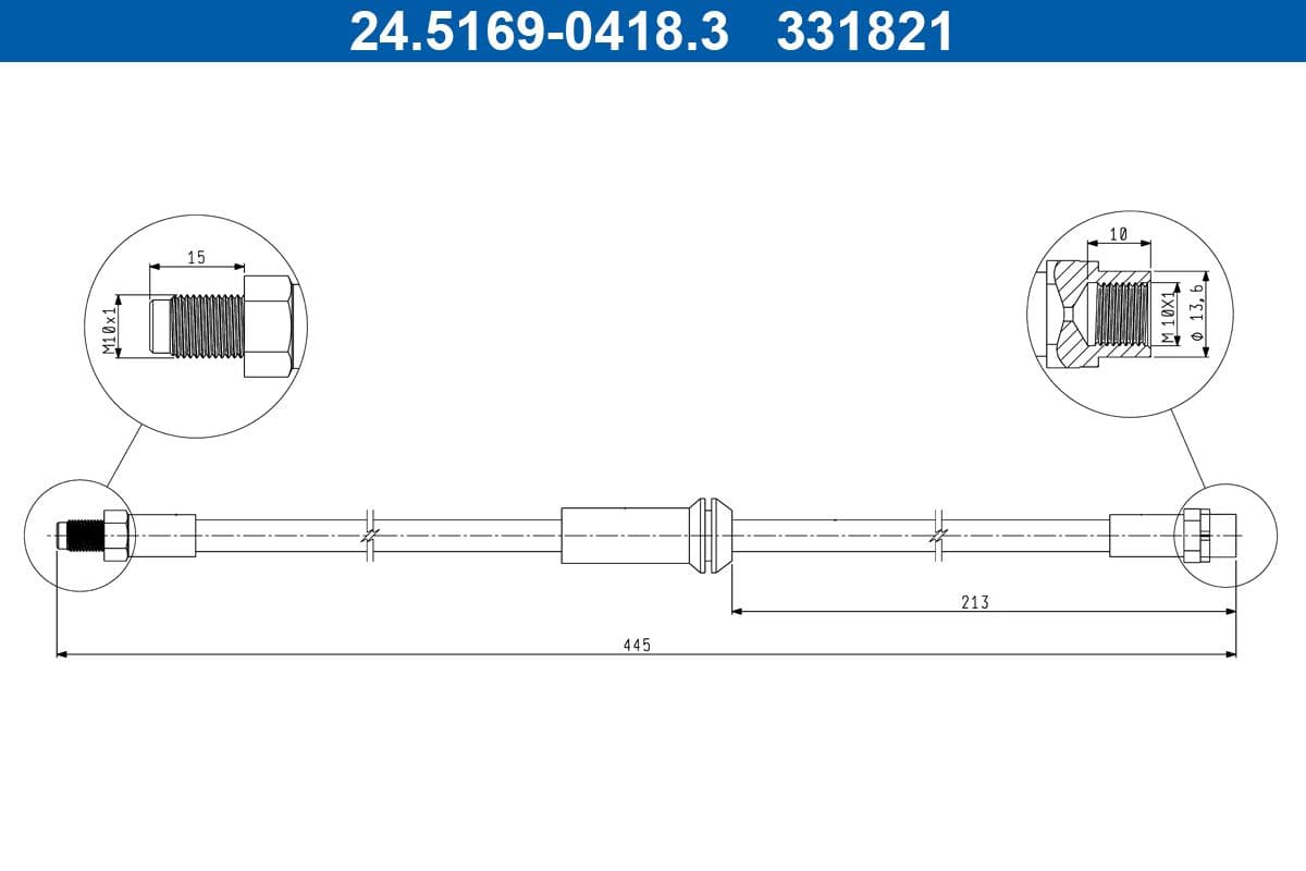 Furtun frana ATE 24.5169-0418.3