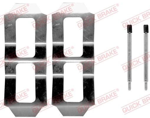 Set accesorii, placute frana QUICK BRAKE 109-0987