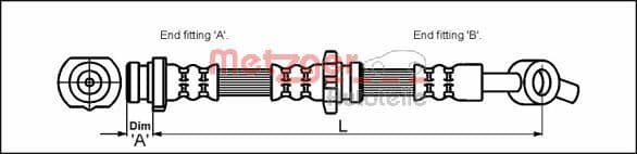 Furtun frana METZGER 4111986