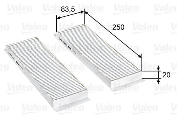 Filtru, aer habitaclu VALEO ESSENTIAL 715748