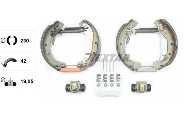 Set saboti frana TEXTAR Shoe Kit Pro 84049001