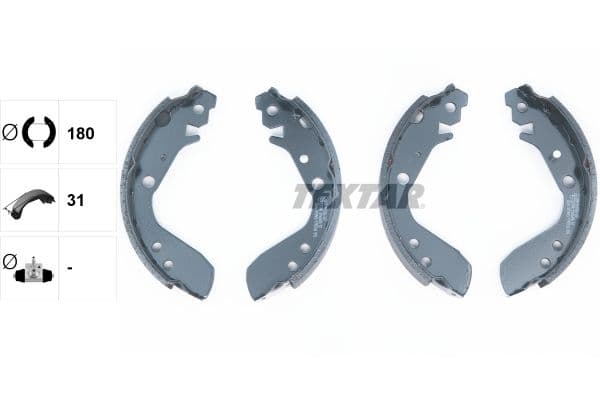 Set saboti frana TEXTAR 91060400