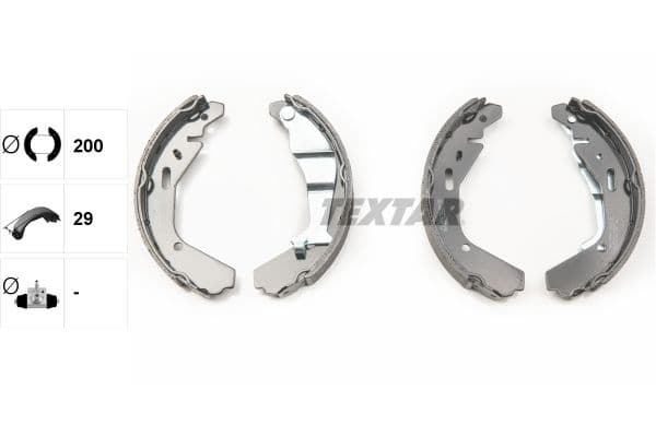 Set saboti frana TEXTAR 91065200