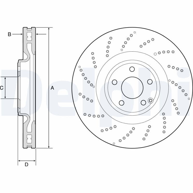 Disc frana DELPHI BG9222C