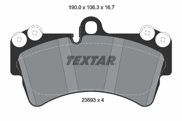set placute frana,frana disc TEXTAR 2369302