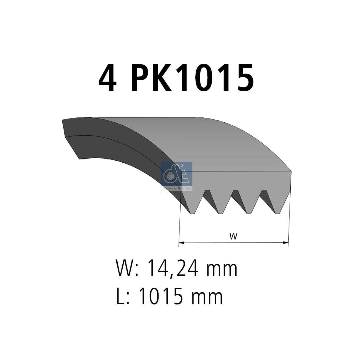 Curea transmisie cu caneluri DT Spare Parts 7.54817