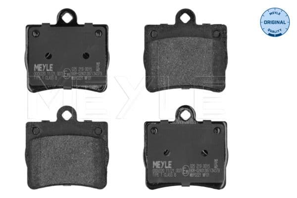 set placute frana,frana disc MEYLE -ORIGINAL: True to OE. 025 219 0015