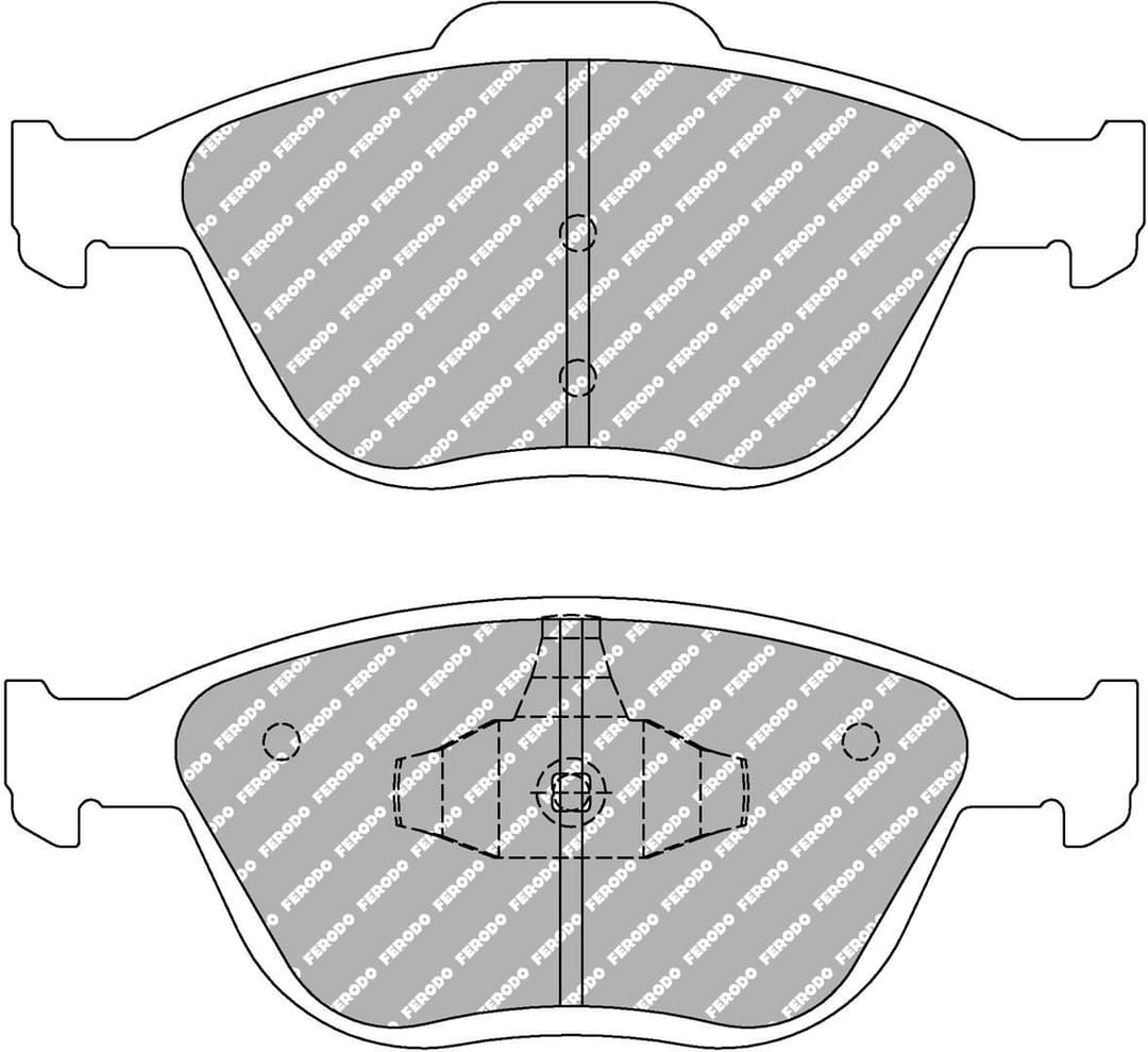 set placute frana,frana disc FERODO FDS1568