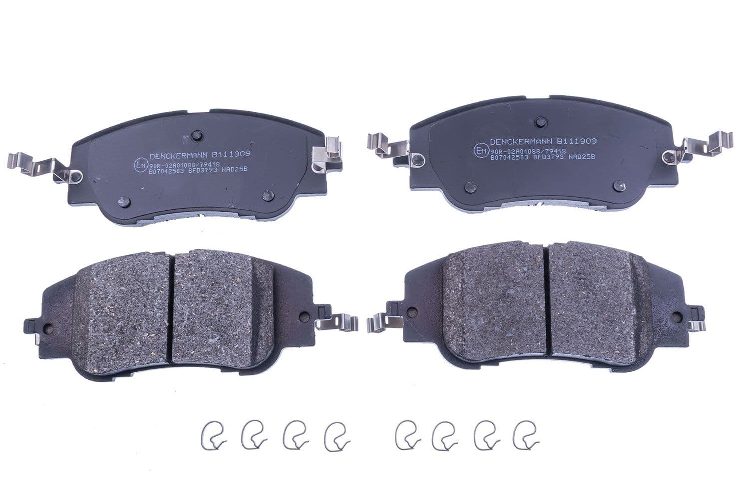 set placute frana,frana disc DENCKERMANN B111909