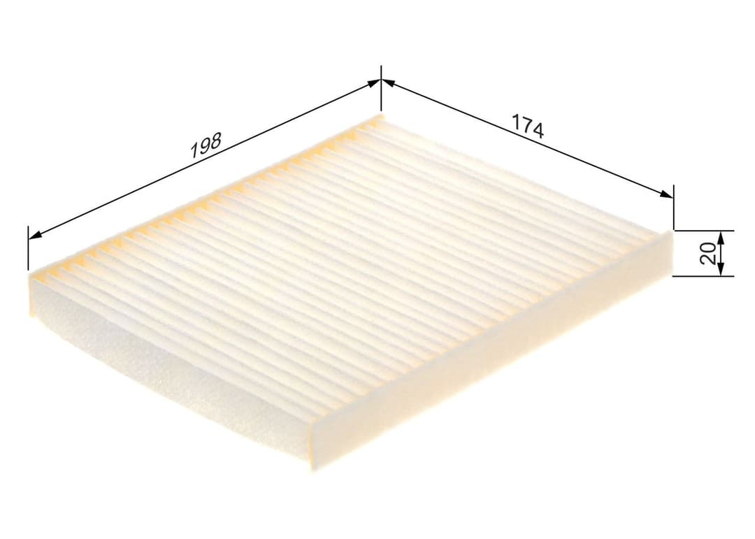 Filtru, aer habitaclu BOSCH 1 987 435 128