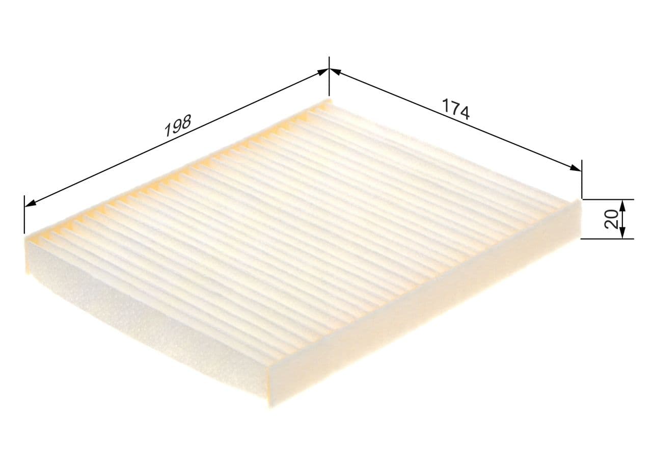 Filtru, aer habitaclu BOSCH 1 987 435 128