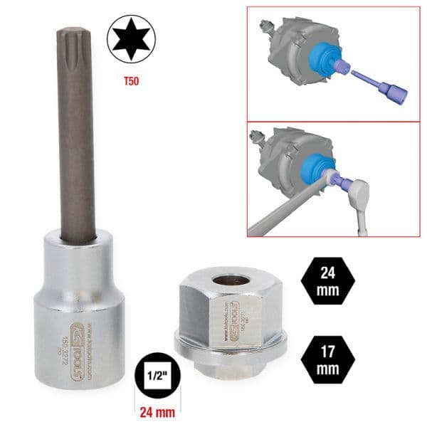 Set scule montaj, fulie alternator cu cuplaj unisens KS TOOLS 150.3270