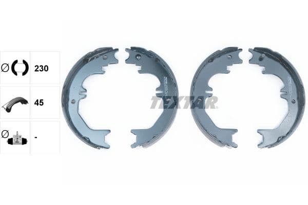 Set saboti frana, frana de mana TEXTAR 91066200